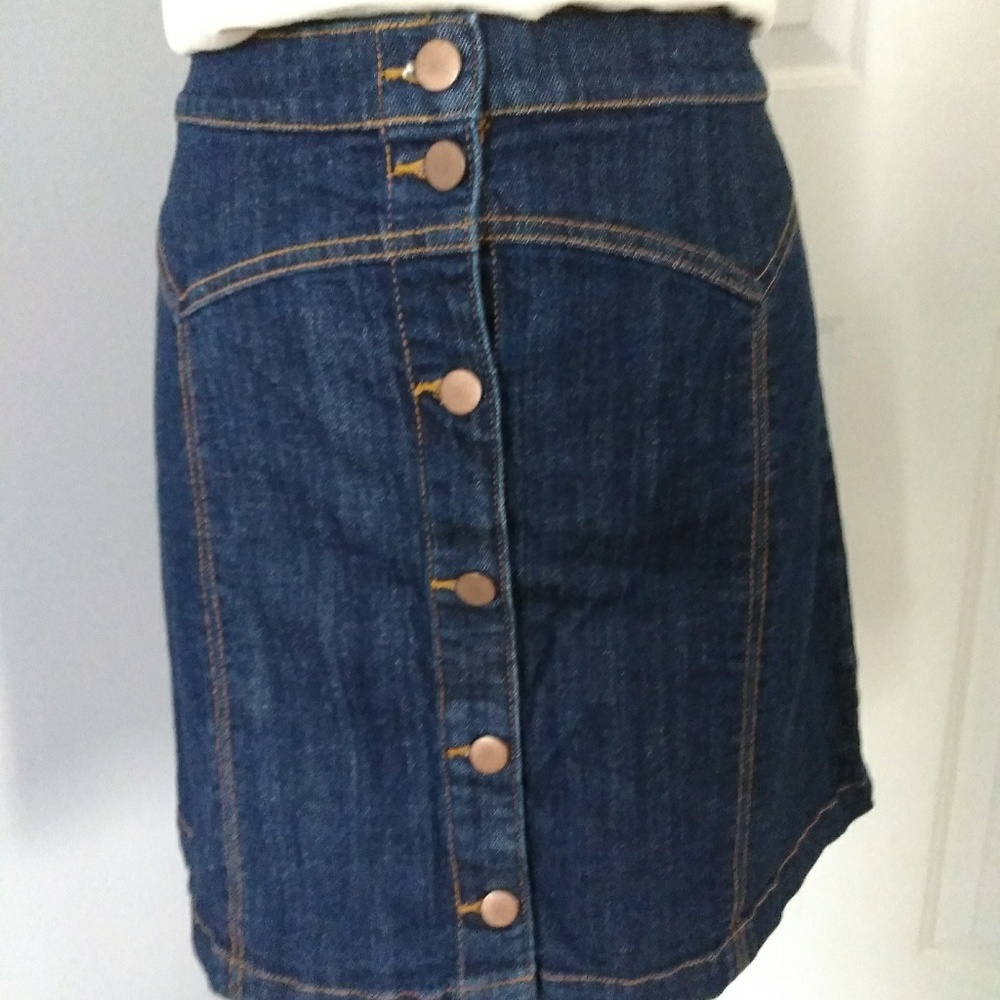 Denim mini skirt
